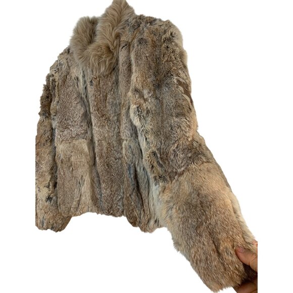 Vintage Split End Ltd. Rabbit Fur Coat Size Large - Picture 7 of 8